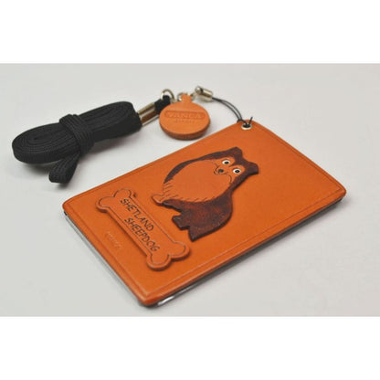 Shetland Sheep Dog Leather Commuter Pass/Passcard Holders