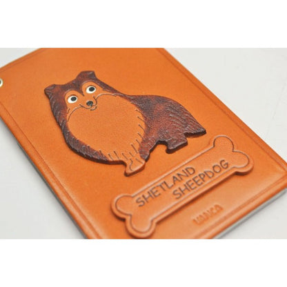 Shetland Sheep Dog Leather Commuter Pass/Passcard Holders