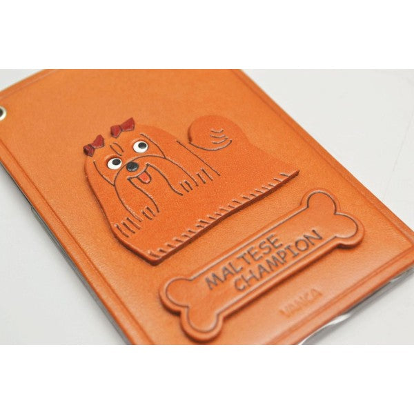 Maltese Champion Dog Leather Commuter Pass/Passcard Holders