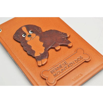 Bernese Mountain Dog Leather Commuter Pass case/card Holders #26444