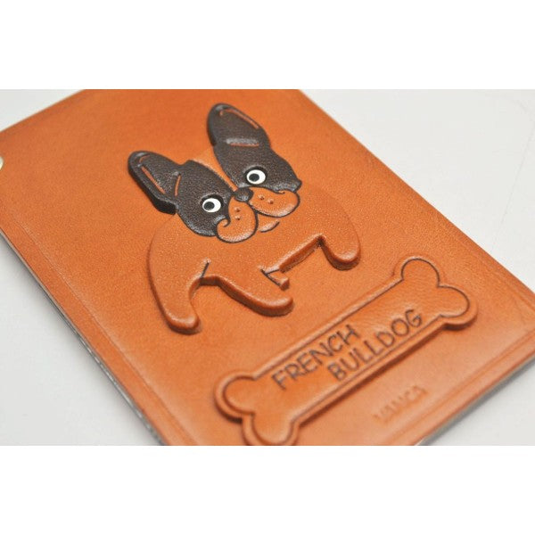 French Bulldog Leather Commuter Pass/Passcard Holders