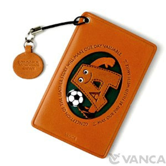 Soccer-A Leather Commuter Pass/Passcard Holders