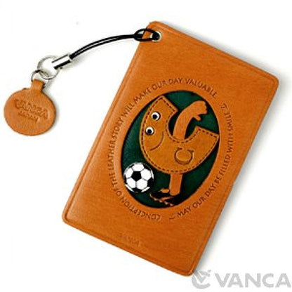 Soccer-C Leather Commuter Pass/Passcard Holders