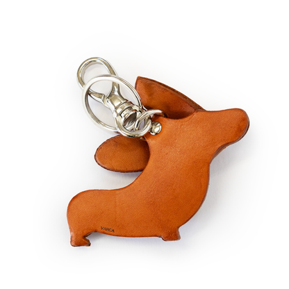 Welsh Corgi Handmade Leather Dog/Bag Charm