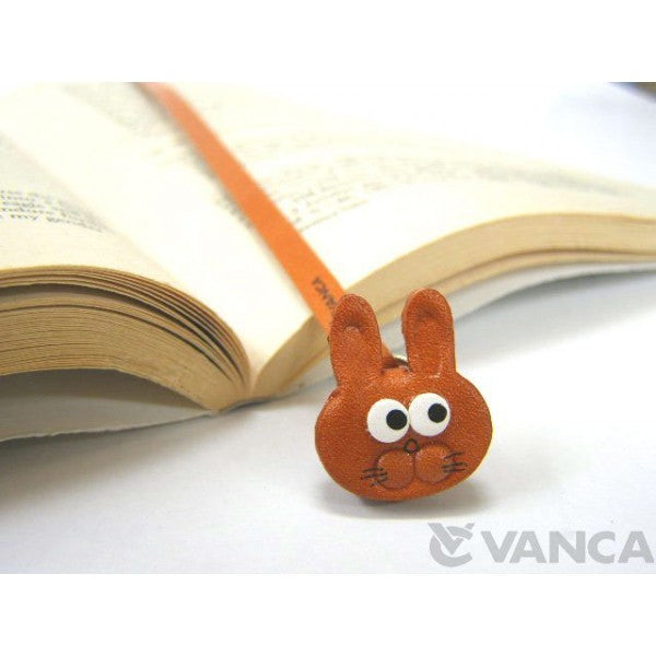 Rabbit Handmade Leather Animal Bookmark/Bookmarker