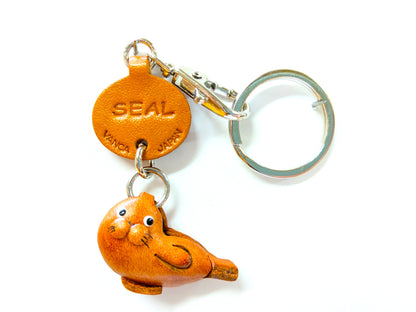 Seal Japanese Leather Keychains Fish