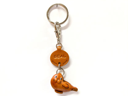 Seal Japanese Leather Keychains Fish