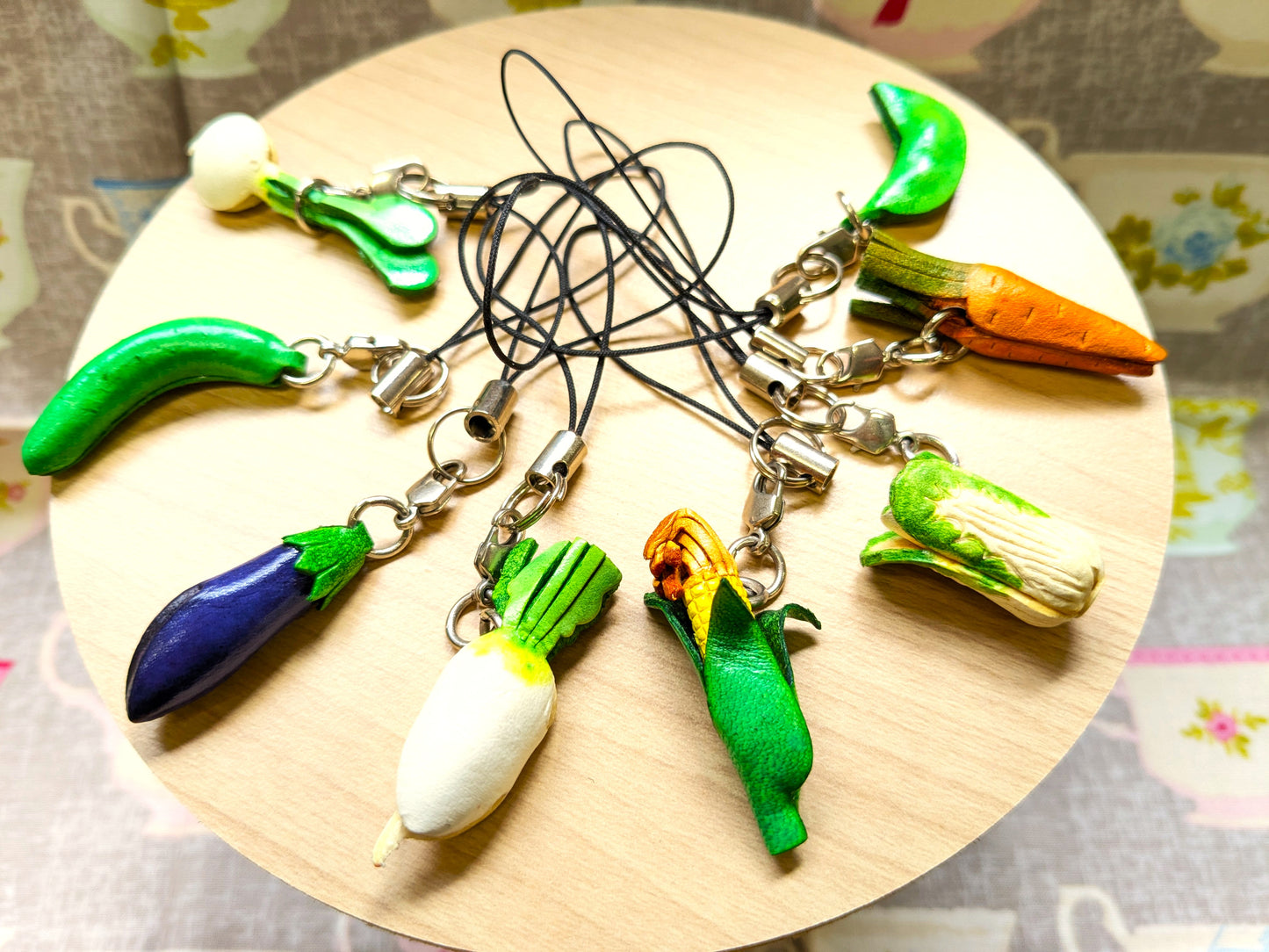 Chinese Cabbage Leather Cellularphone Charm Vegetables