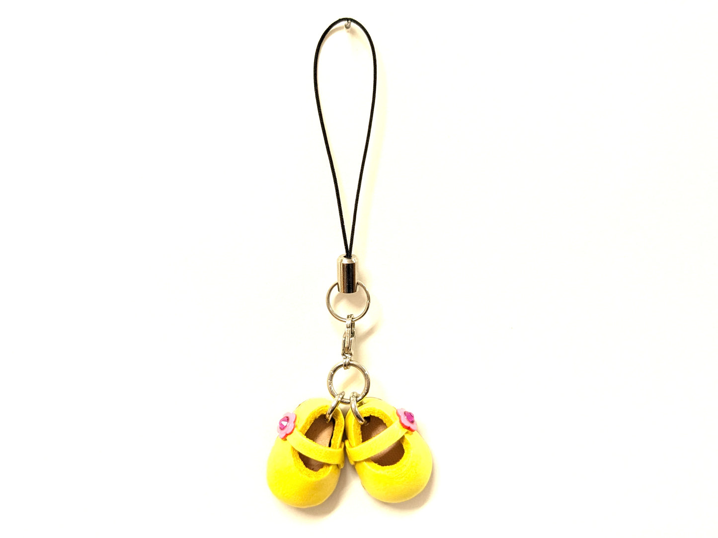 First Shoes Yellow Leather Cellularphone Charm
