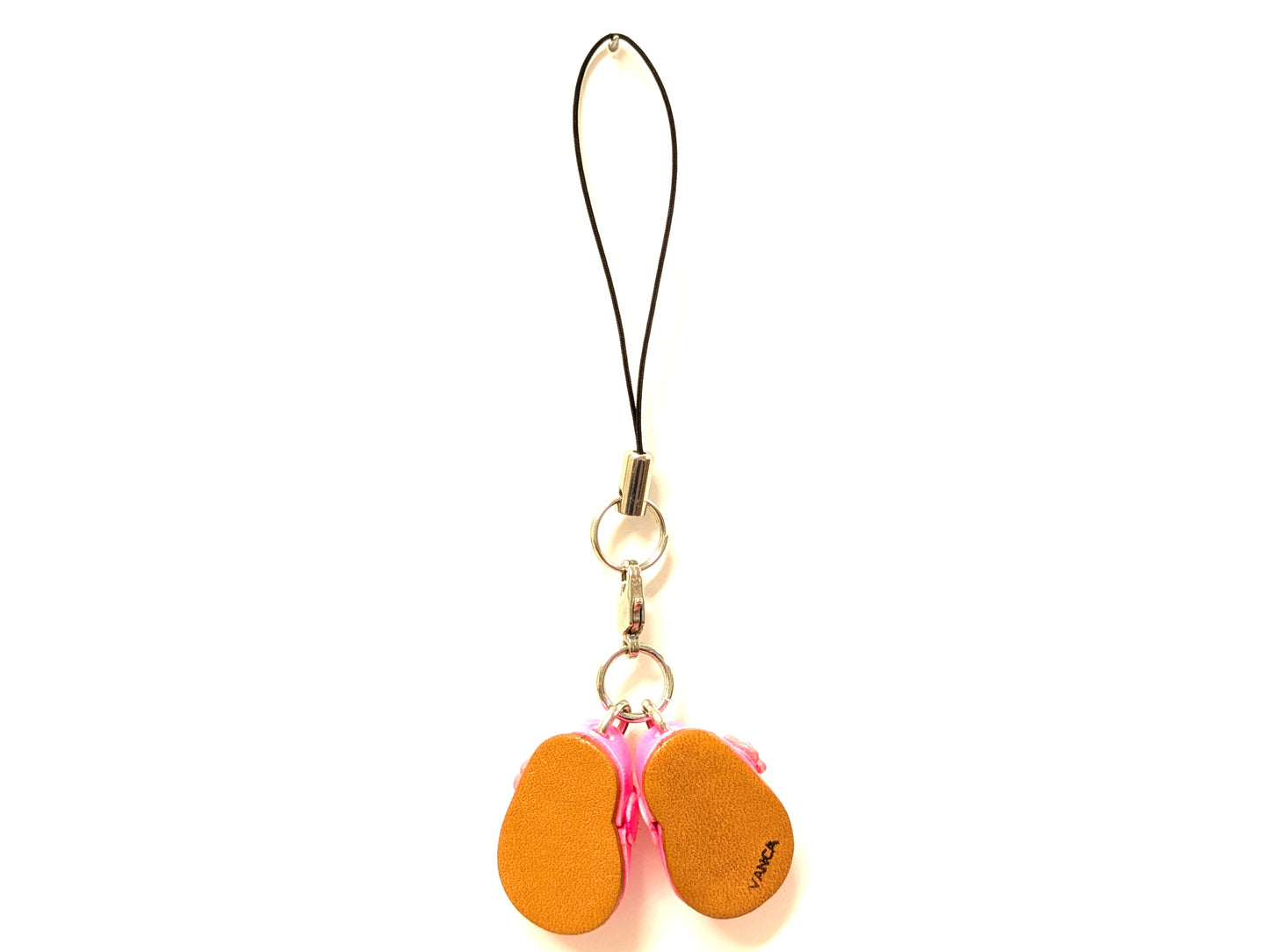 First Shoes Pink Leather Cellularphone Charm