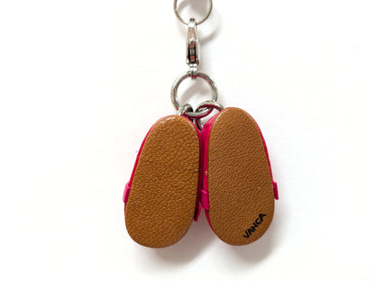 Red Shoes With Ribbon Leather Cellularphone Charm