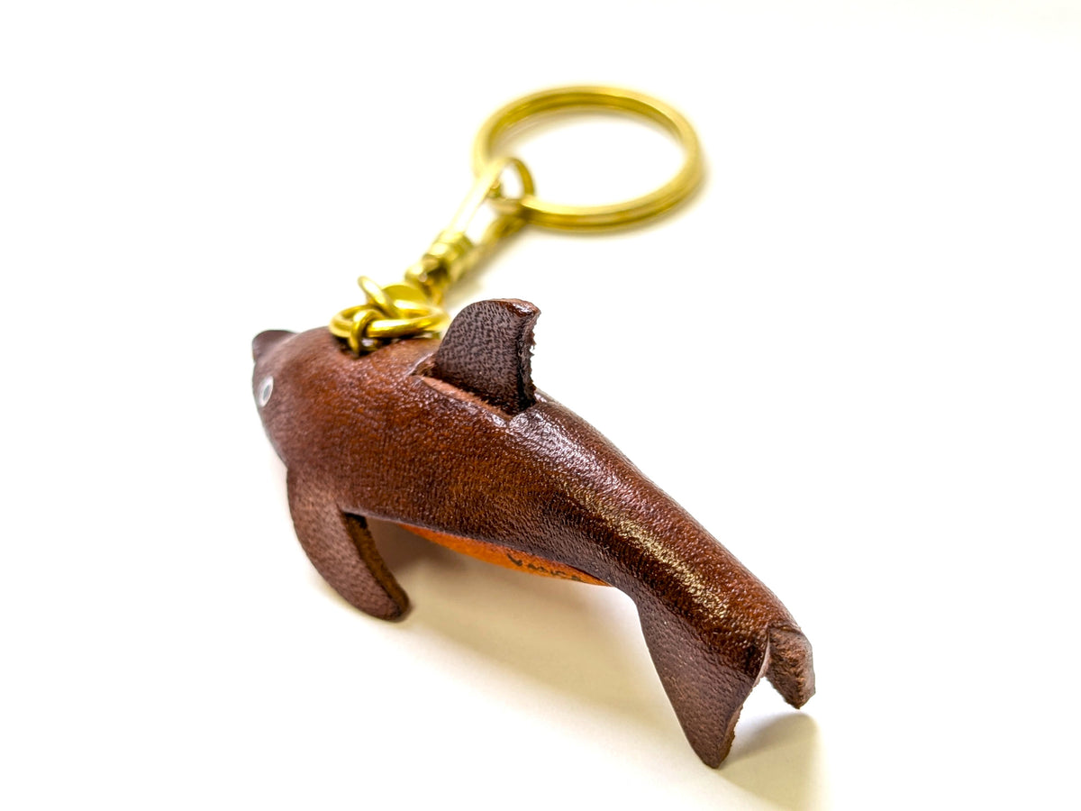 Dolphin Leather Keychain(L)