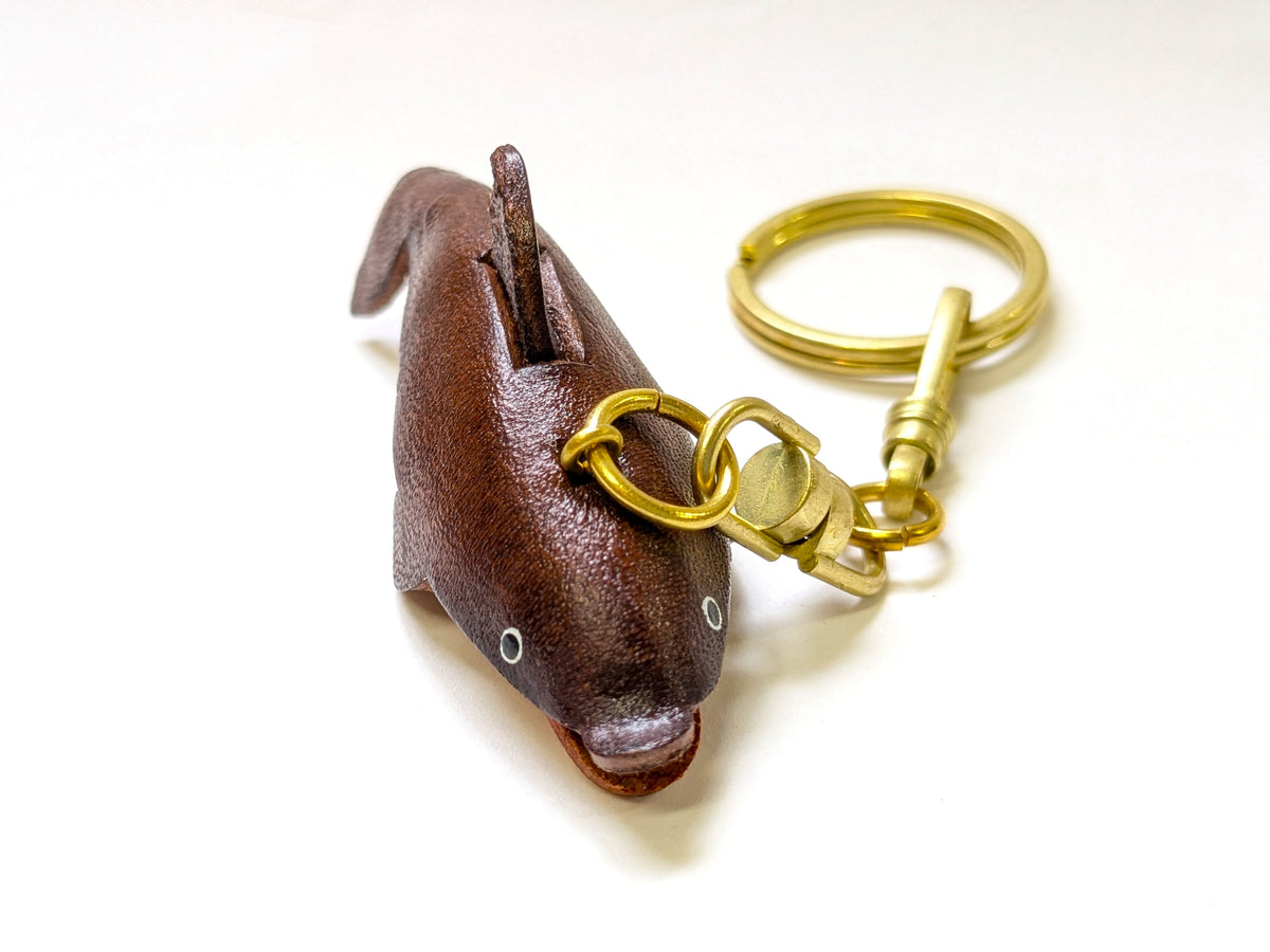 Dolphin Leather Keychain(L)