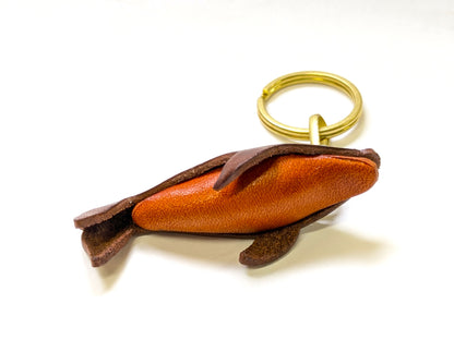 Dolphin Leather Keychain(L)