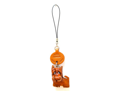 Cairn Terrier Leather Cellularphone Charm