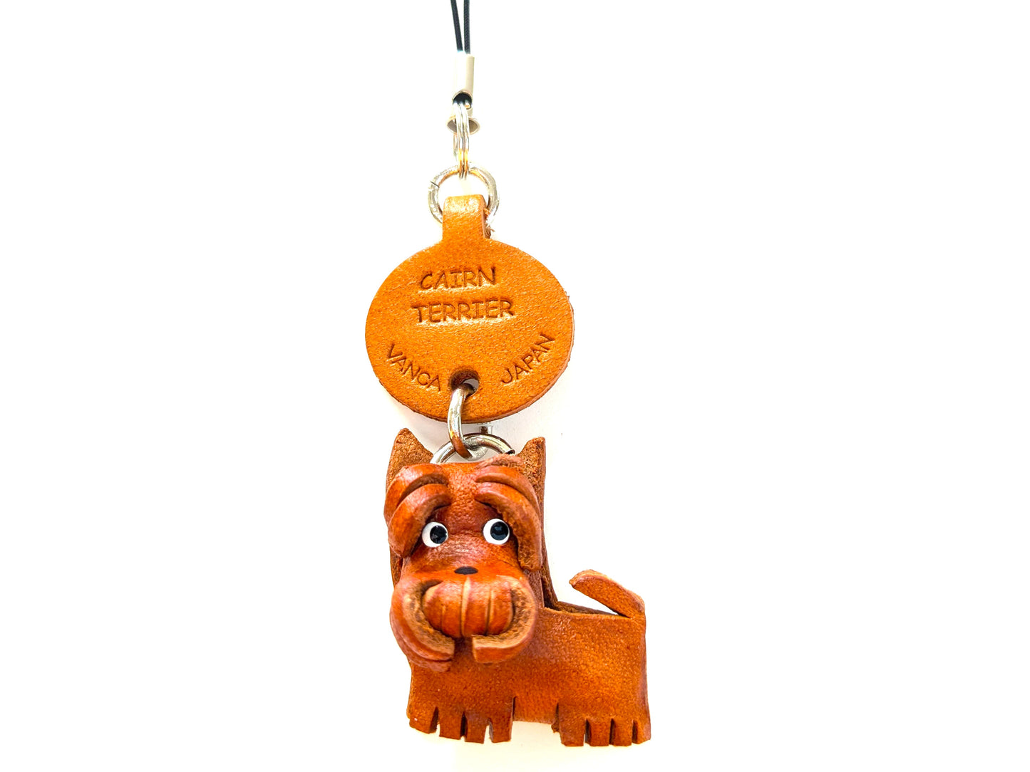 Cairn Terrier Leather Cellularphone Charm
