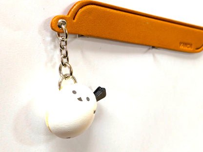 Long-tailed tit Leather Charm Bookmarker
