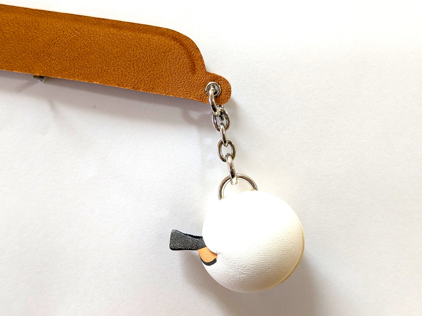 Long-tailed tit Leather Charm Bookmarker