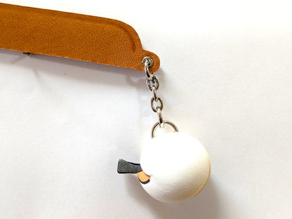 Long-tailed tit Leather Charm Bookmarker