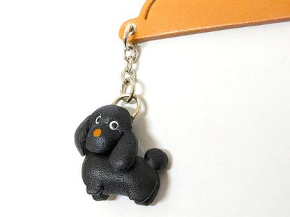 Toy poodle black Leather dog Charm Bookmarker