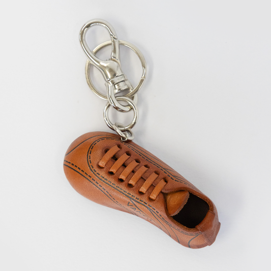 Soccer Shoe Handmade Leather Sports Keychain Bag Charm
