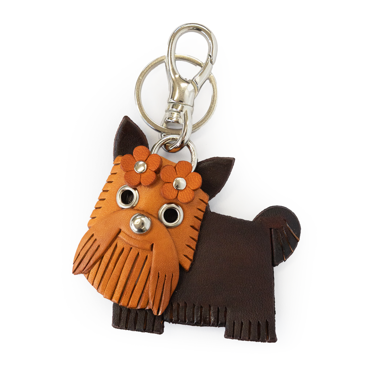 Yorkshire Terrier Handmade Leather Dog/Bag Charm