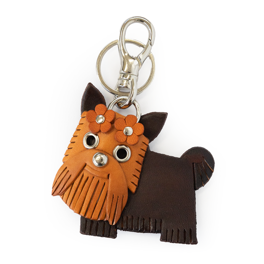 Yorkshire Terrier Handmade Leather Dog/Bag Charm