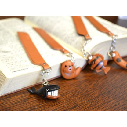 Shark Leather Charm Bookmarker