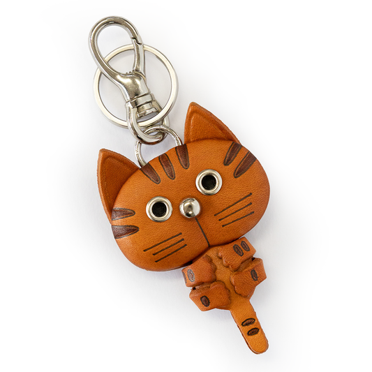 Cat Handmade Leather Cat/Bag Charm