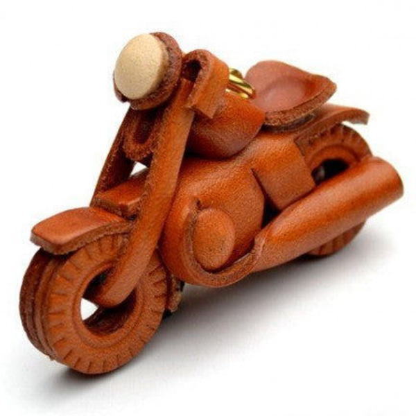 Chopper American Bike Leather Keychain(L)