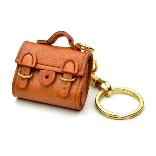 Buckles Bag Leather Keychain(L)