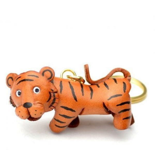 Tiger Leather Keychain(L)