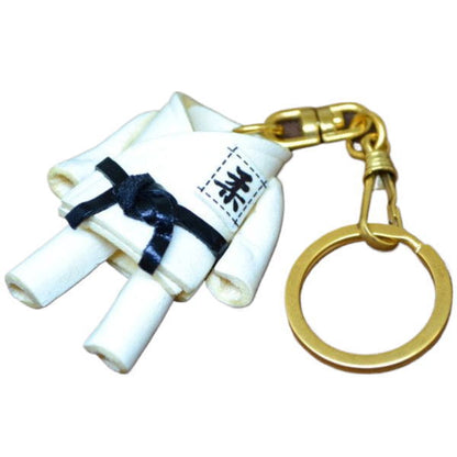 Judo Gi Uniform Leather Keychain(L)
