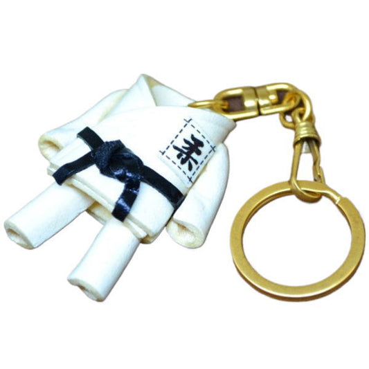 Judo Gi Uniform Leather Keychain(L)