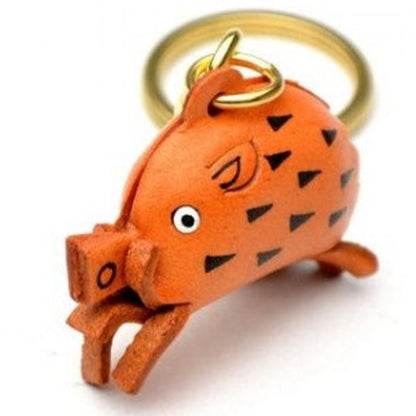 Wild Boar Leather Keychain (Chinese Zodiac)