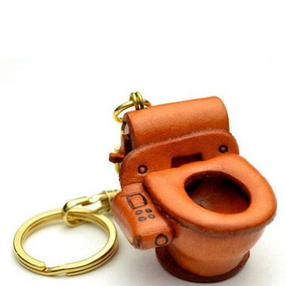 Toilet Bowl Leather Keychain(L)