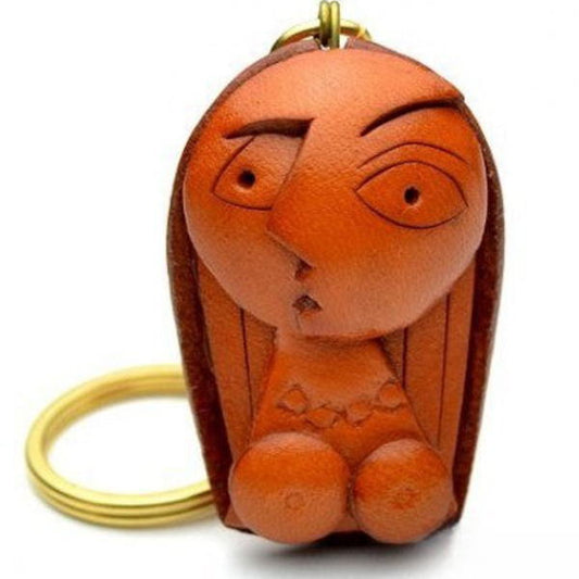 A Woman Leather Keychain(L)