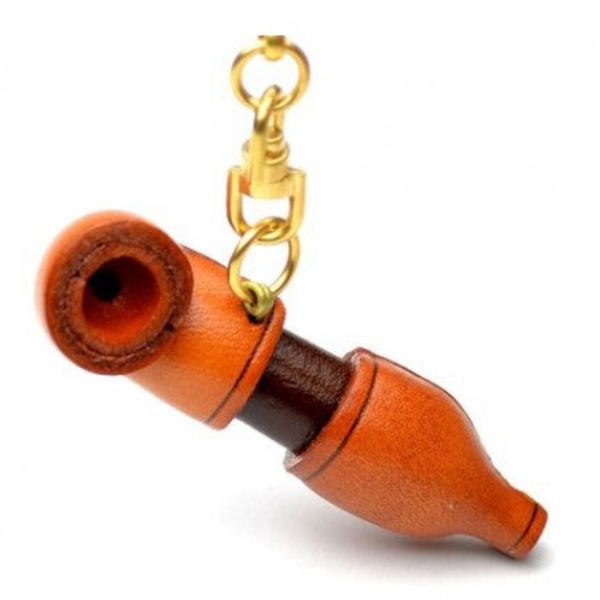 Oriental Pipe Leather Keychain(L)