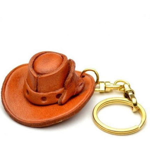 Cowboy Hat Leather Keychain(L)