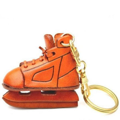 Ice Skate Shoe Leather Keychain(L)