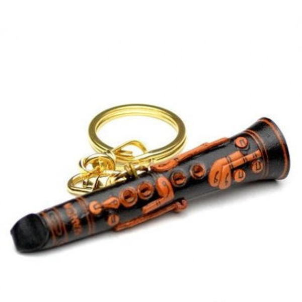 Clarinet Leather Keychain(L)