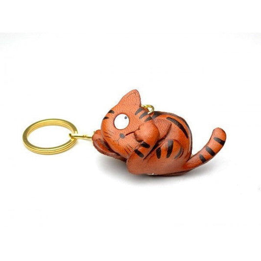 Cat Leather Keychain(L)