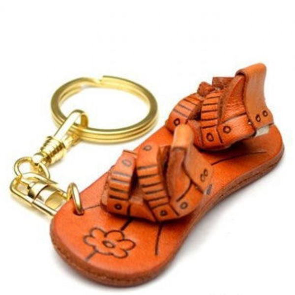 Snowboard Leather Keychain(L)