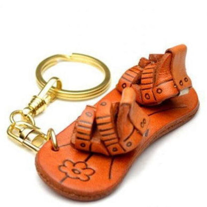 Snowboard Leather Keychain(L)
