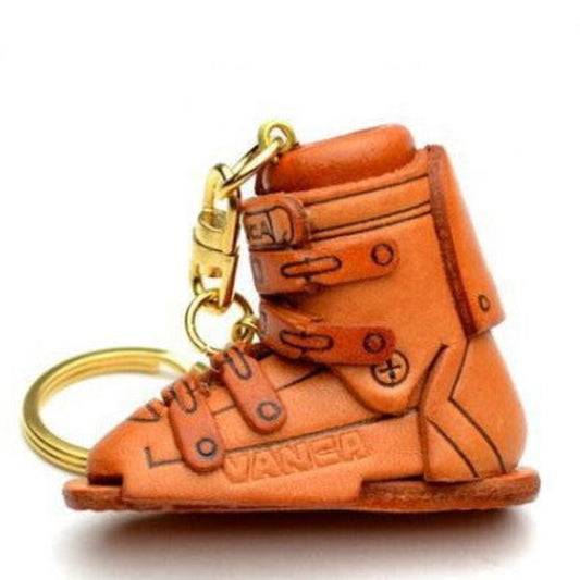 Ski Boot Leather Keychain(L)