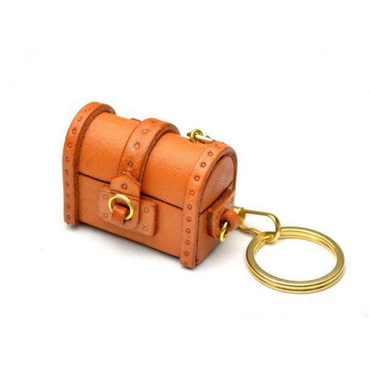 Treasure Chest Leather Keychain(L)