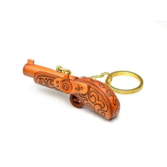 Classical Gun Leather Keychain(L)