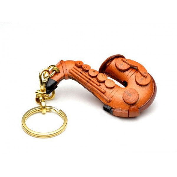 Saxophone Leather Keychain(L)