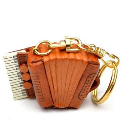 Accordion Leather Keychain(L)