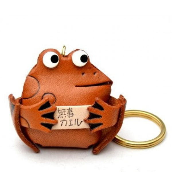 Lucky Frog Leather Keychain(L)